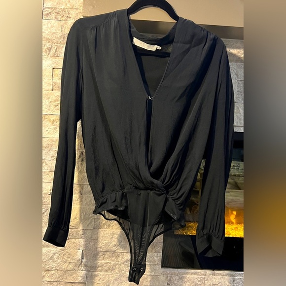 Astr Medium Women Black Bodysuit Preowned Good Condition - Picture 1 of 4